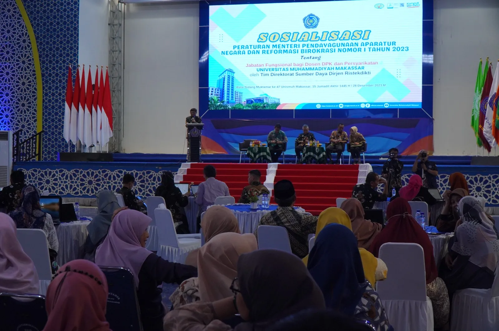 Siapkan 72 Dosen Jadi Guru Besar, Unismuh Gelar Sosialisasi Permenpan - RB tentang Jabatan Fungsional Dosen