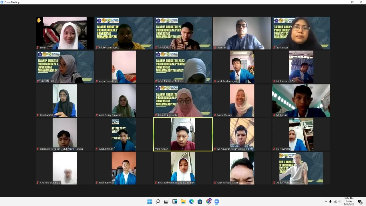 Gelar Ta'aruf Akademik, Kaprodi Budidaya Perairan Unismuh Jelaskan Profil Lulusan